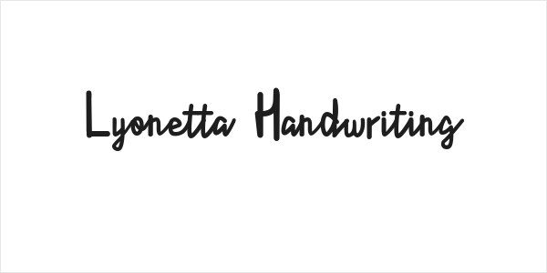 Lyonetta  Handwriting Logo