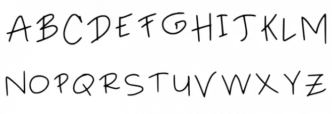 Lyonhandwritten Font Regular Font UPPERCASE