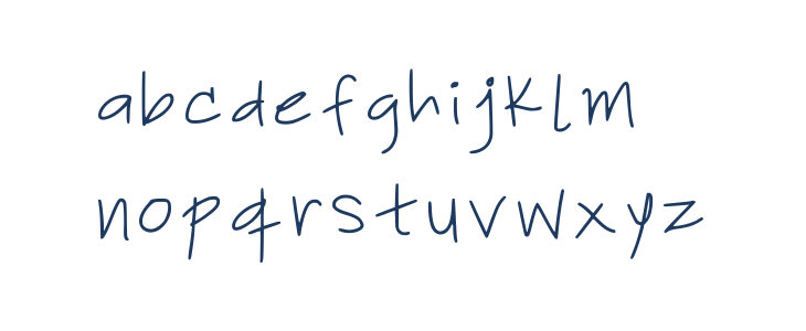 Lyonhandwritten Font Regular Lowercase