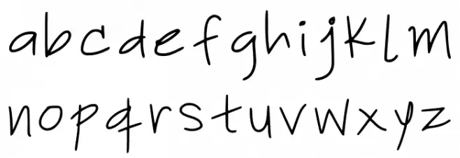 Lyonhandwritten Font Regular Font LOWERCASE
