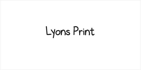 Lyons Print Logo