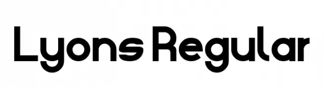 Lyons Regular  Frei Schriftart Herunterladen