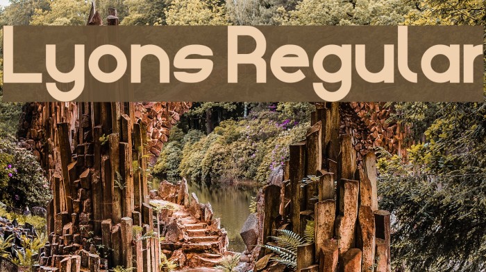 Lyons Regular Font examples