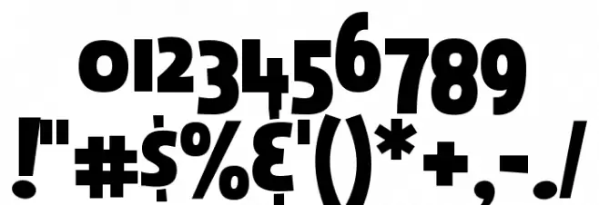 Lyons Secondary Bold Font OTHER CHARS