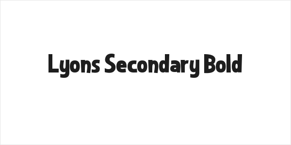 Lyons Secondary Bold Logo