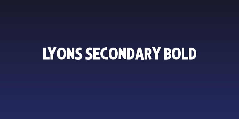 Lyons Secondary Bold Social Header