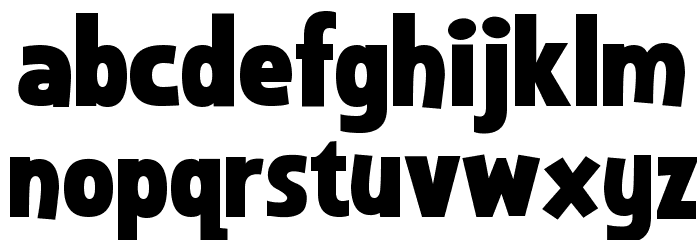 Lyons Secondary Bold Font LOWERCASE