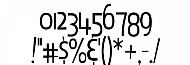 Lyons Secondary Light Font OTHER CHARS