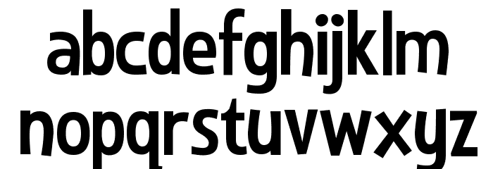 Lyons Secondary Regular Font LOWERCASE