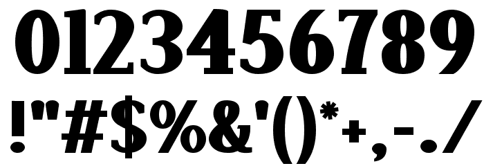 Lyons Serif Black Font OTHER CHARS
