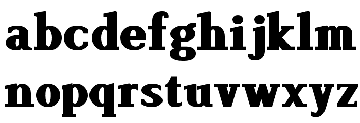 Lyons Serif Black Font LOWERCASE