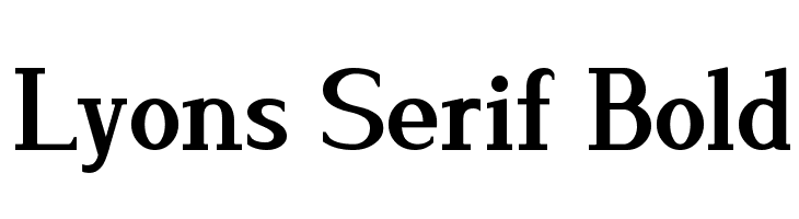 Lyons Serif Bold  baixar fontes gratis