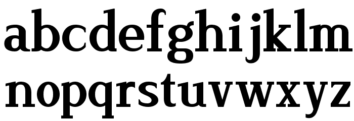 Lyons Serif Bold Font LOWERCASE