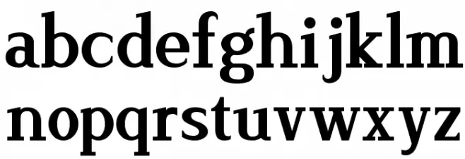 Lyons Serif Bold Шрифта строчной