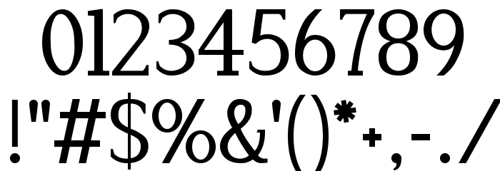 Lyons Serif Font OTHER CHARS