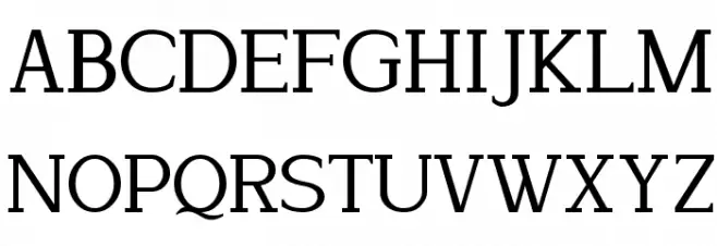 Lyons Serif Polices MAJUSCULES