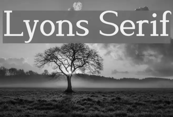 Lyons Serif Example 2