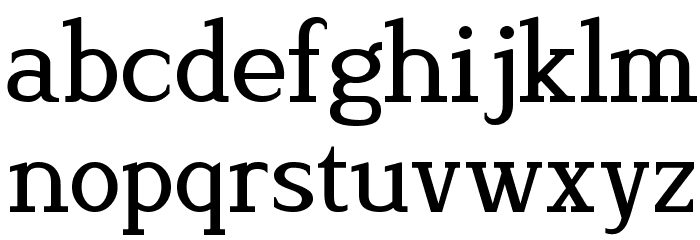 Lyons Serif Font LOWERCASE