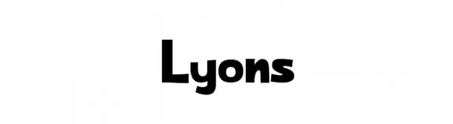 Lyons  Frei Schriftart Herunterladen