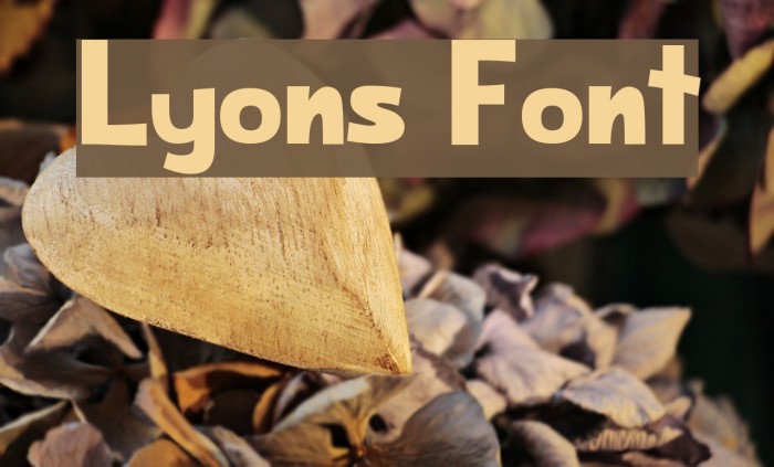 Lyons Font examples