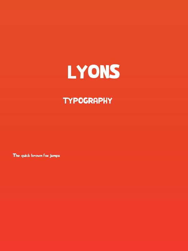 Lyons Poster