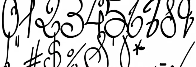 Lyric Dragon Bold Font OTHER CHARS