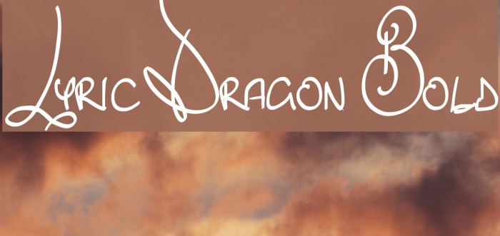 Lyric Dragon Bold Font examples