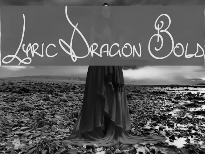 Lyric Dragon Bold Font examples