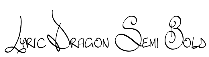 Lyric Dragon Semi Bold  les polices de caractères gratuit tlcharger