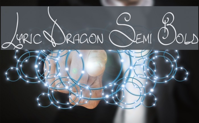 Lyric Dragon Semi Bold Font examples