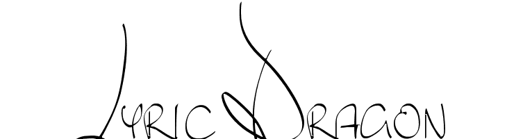 Lyric Dragon Font