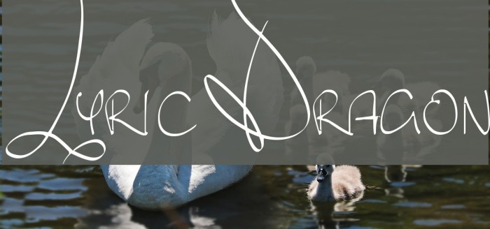 Lyric Dragon Font examples