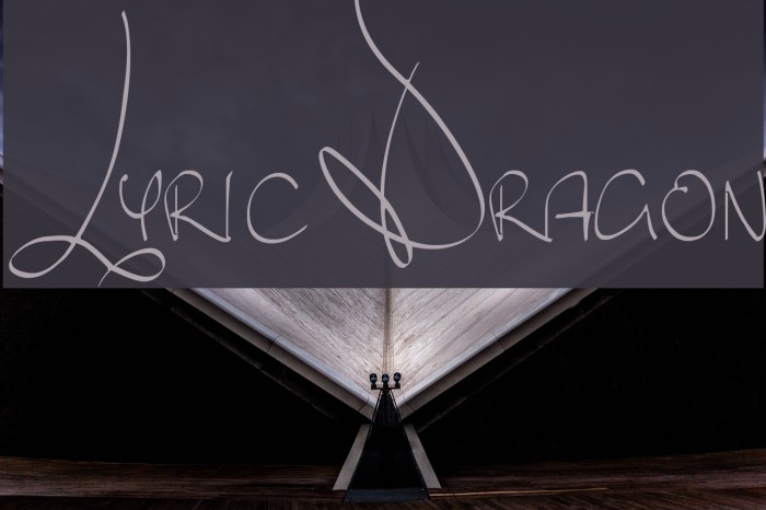Lyric Dragon Font examples
