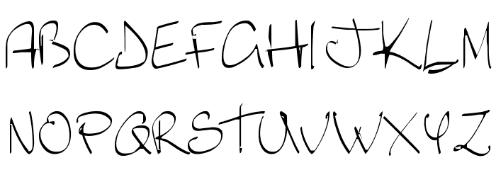 Lyric Dragon Font LOWERCASE