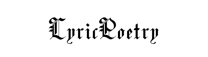 Lyric Poetry  baixar fontes gratis