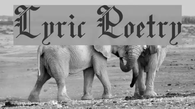 Lyric Poetry Font examples