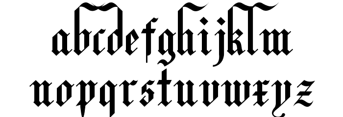 Lyric Poetry Font LOWERCASE