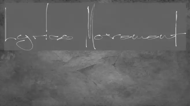 Lyrics Movement Font examples