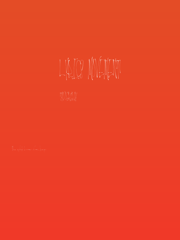 Lyrics Movement Poster