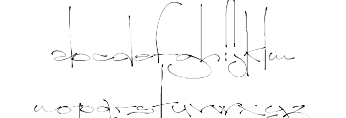 Lyrics Movement Font LOWERCASE