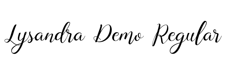 Lysandra Demo Regular  baixar fontes gratis