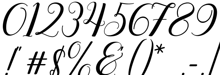 Lysandra Demo Regular Font OTHER CHARS