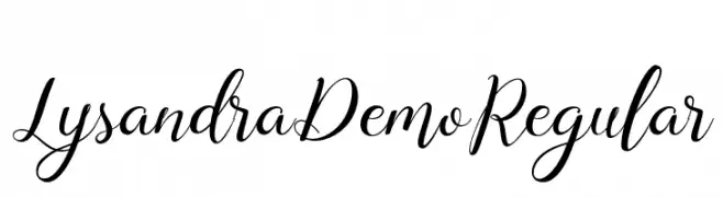 Lysandra Demo Regular  Frei Schriftart Herunterladen