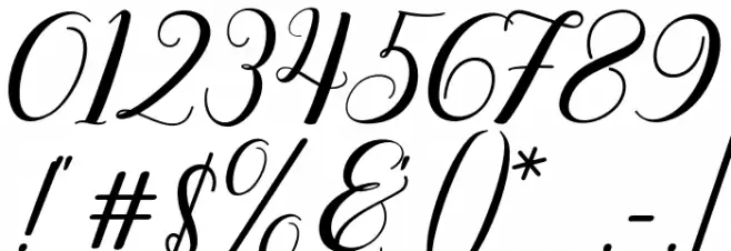 Lysandra Demo Regular Font OTHER CHARS