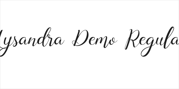 Lysandra Demo Regular Logo