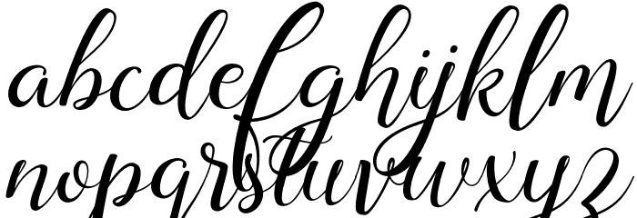 Lysandra Demo Regular Font LOWERCASE