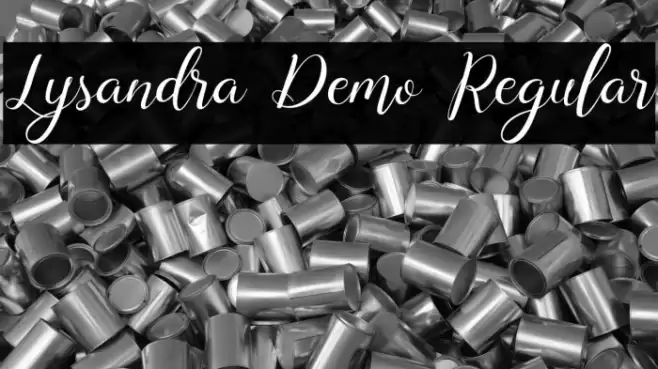Lysandra Demo Regular Font examples