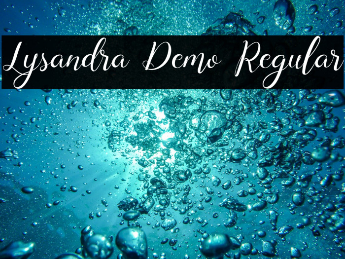 Lysandra Demo Regular Example 3