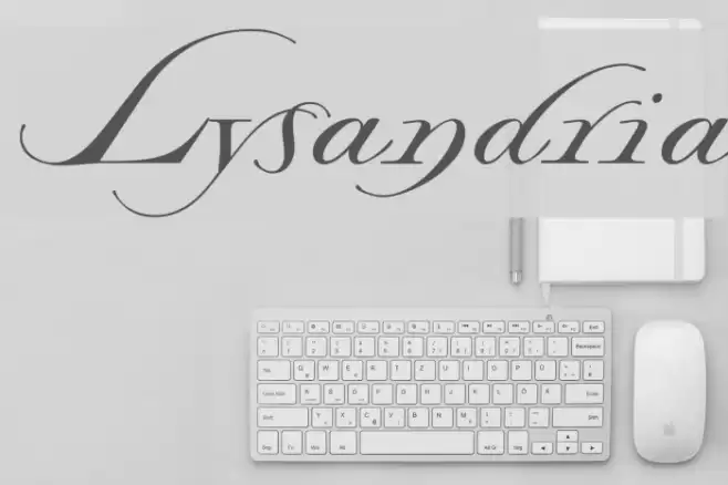 Lysandria Font examples