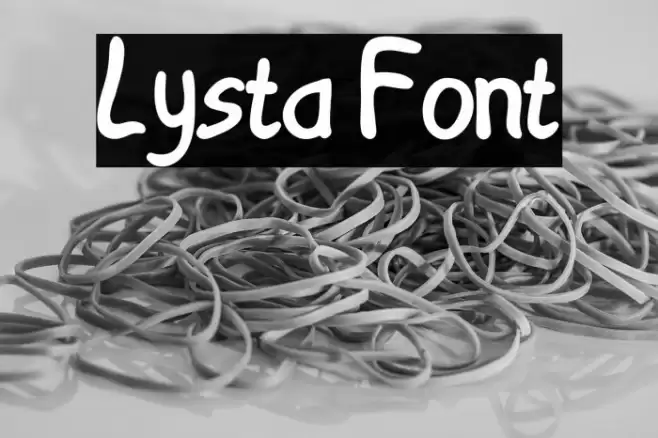 Lysta Font examples